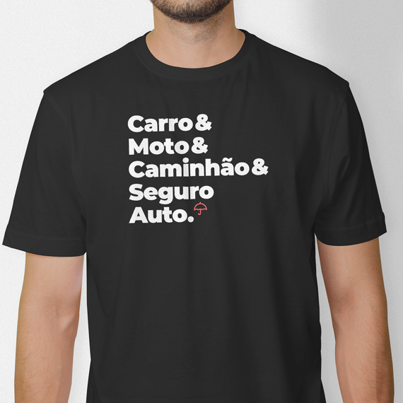 Seguro Auto - Carro, Moto e Caminhão (T-Shirt Prime)