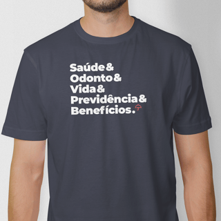 Benefícios - Saúde, Odonto, Vida e Previdência (T-Shirt Prime)