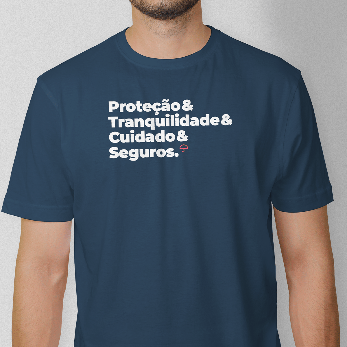 Nome do produto: Seguros - Tranquilidade, Cuidado e Proteção (T-Shirt Prime)