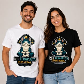 Nome do produto Camiseta Unisex - Meu terapeuta Ronrona