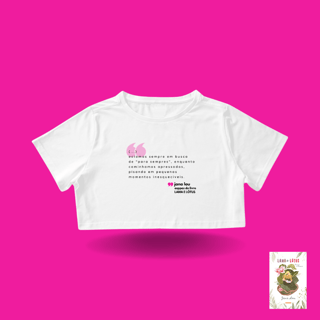 Nome do produto Cropped Branco Para Sempres (Lama e Lótus)