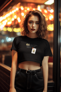 Nome do produto Cropped Preto Para Sempres (Lama e Lótus)