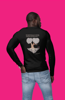 Nome do produto Camisa Manga Longa Dry UV - frente e costas - Árvore do amor (Lama e Lótus)