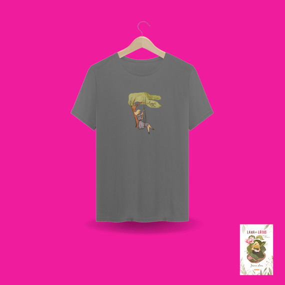 Camiseta Estonada Balanço na árvore (Lama e Lótus)