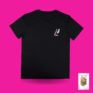 Nome do produto Camiseta - frente e costas - Caneta (Lama e Lótus)