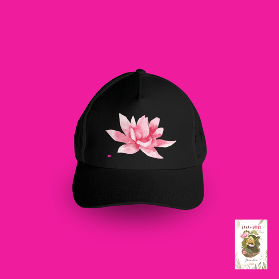 Boné com tela Lótus (Lama e Lótus)
