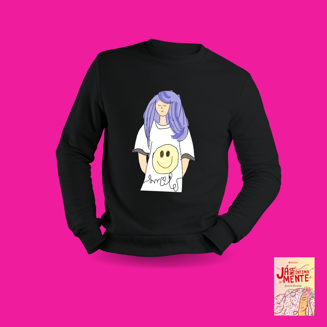 Nome do produto: Moletom fechado Smile (Já na Ínitma Mente)
