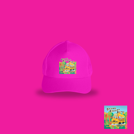 Boné Ônibus escolar animal