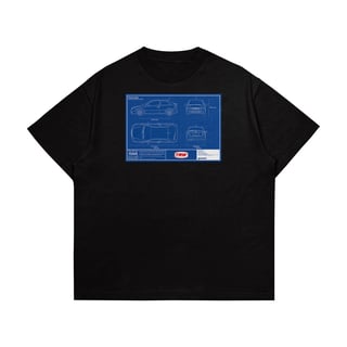 Nome do produto Camiseta Oversized Astra GLS - Blueprint - Frente