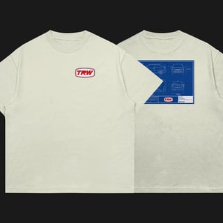 Nome do produto Camiseta Oversized Astra GLS - Blueprint - Frente e Costas