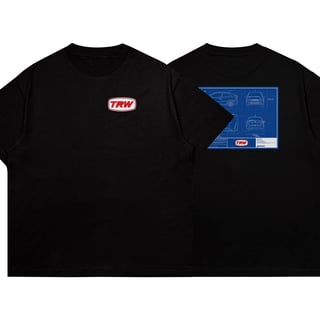 Nome do produto Camiseta Oversized Astra GLS - Blueprint - Frente e Costas