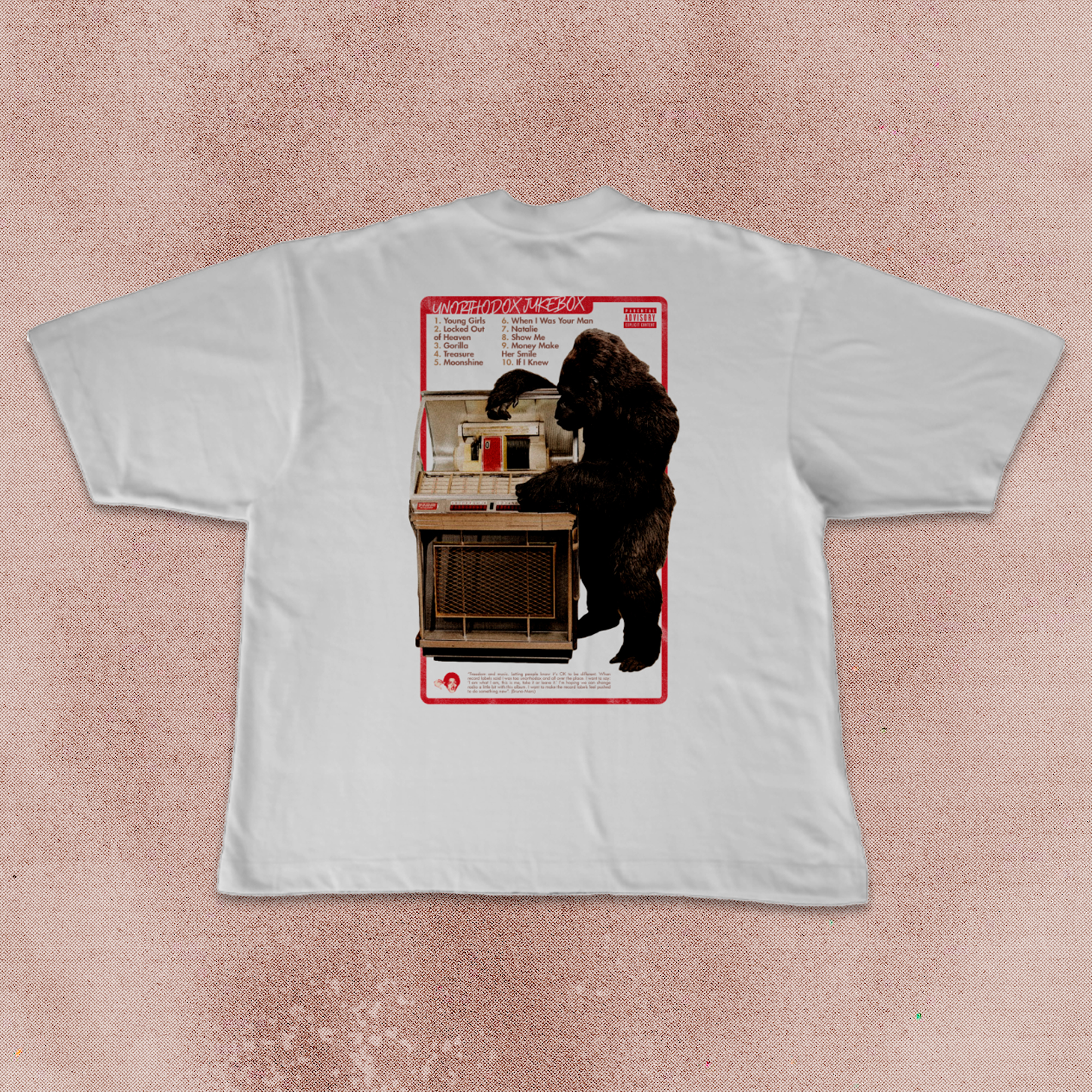 Camiseta Oversized | Unorthodox Jukebox - Bruno Mars