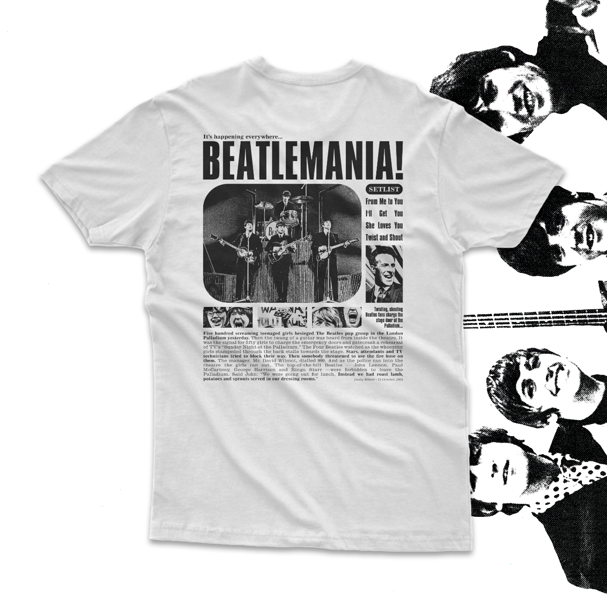 Camiseta | Beatlemania! - The Beatles