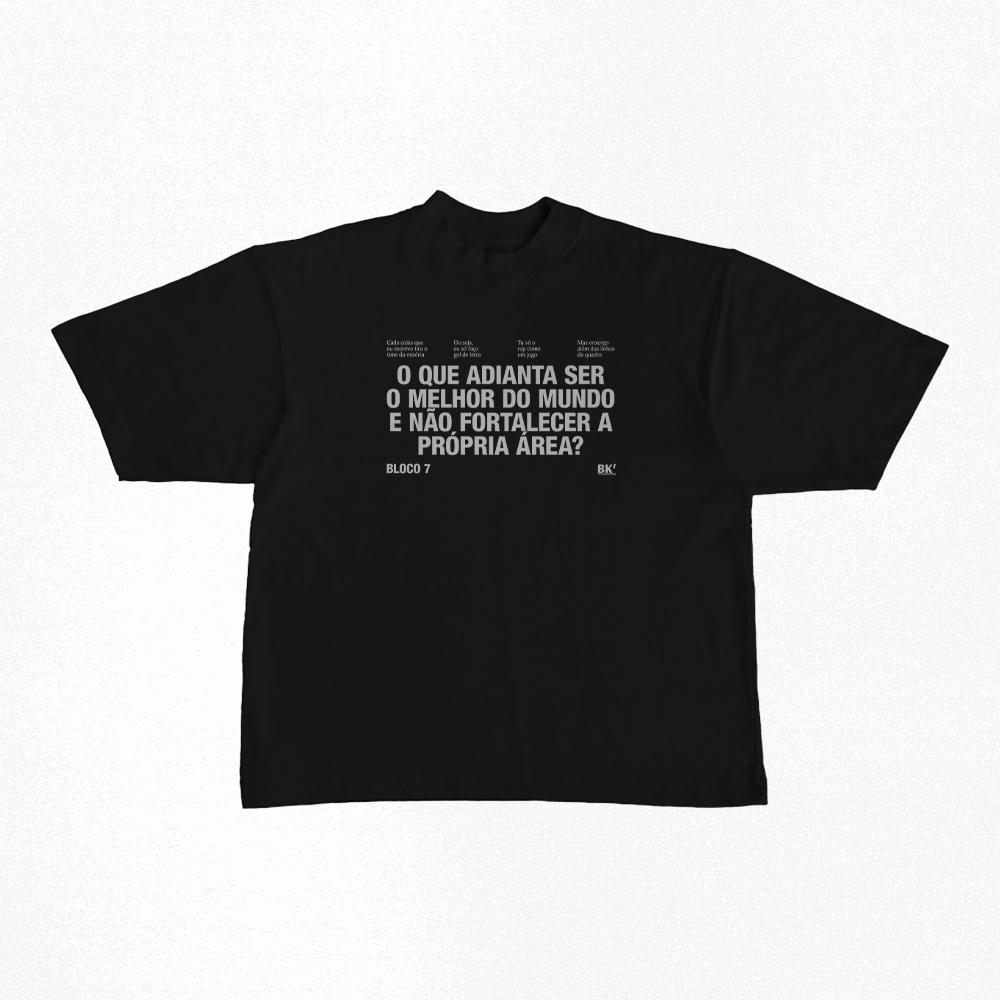 Nome do produto: Camiseta Oversized | Bloco 7 - BK