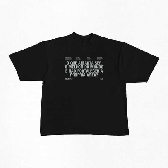 Camiseta Oversized | Bloco 7 - BK