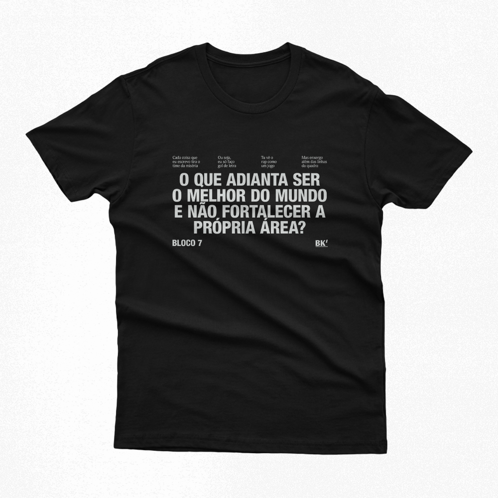 Nome do produto: Camiseta | Bloco 7 - BK