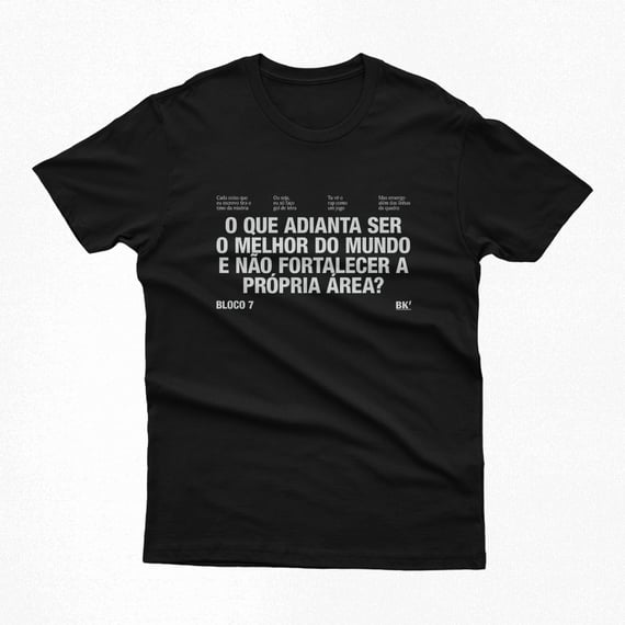 Camiseta | Bloco 7 - BK