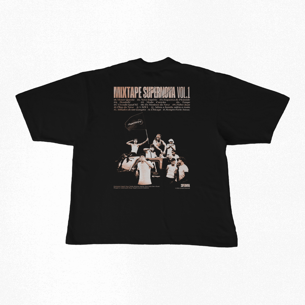 Nome do produto: Camiseta Oversized | Mixtape Vol 1 - Supernova Ent