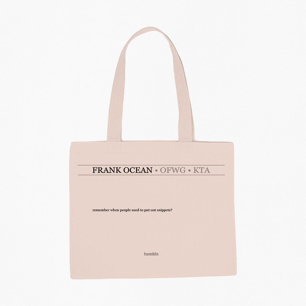 Nome do produto: Ecobag | Theme Music - Frank Ocean