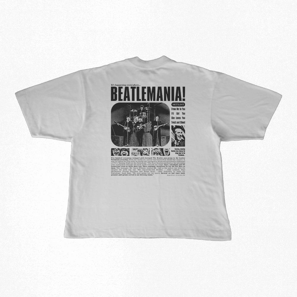 Nome do produto: Camiseta Oversized | Beatlemania! - The Beatles