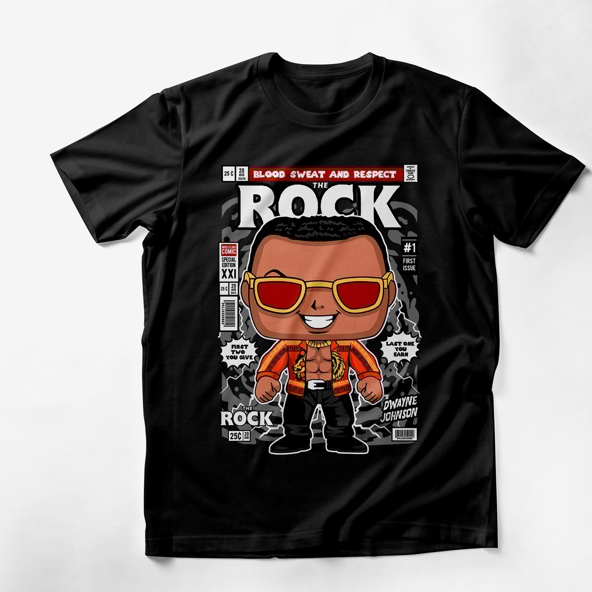 Nome do produto: Camiseta The Rock Comics Pop
