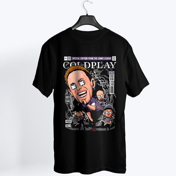 Camiseta Coldplay comics