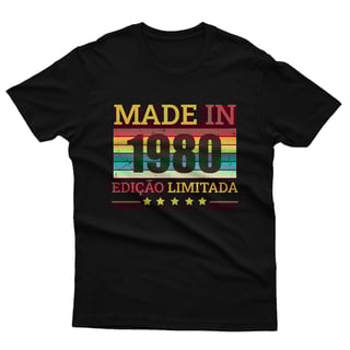 Nome do produto Camiseta Made in 1980
