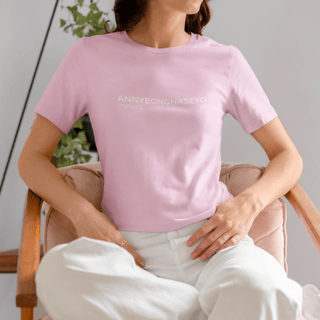 Nome do produto Camiseta Expressões - Annyeonghaseyo -  Unissex 