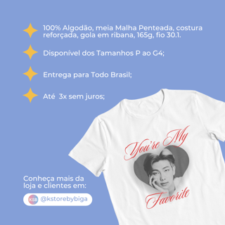 Nome do produto Camiseta RM - My Favorite