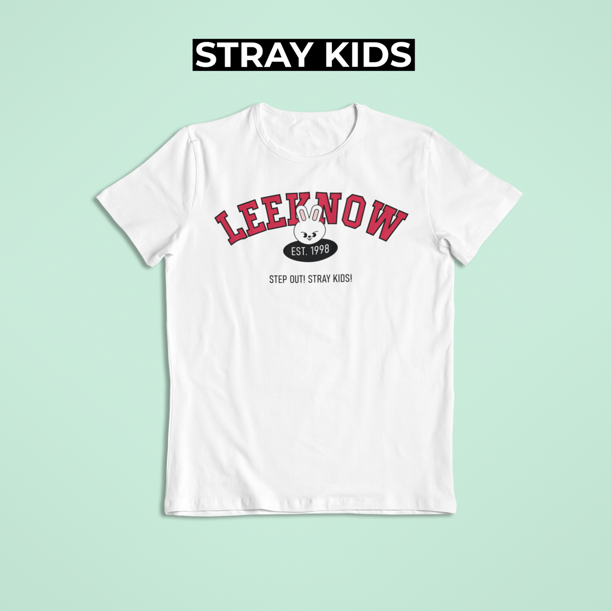 Nome do produto: Camiseta LEEKNOW - STRAY KIDS