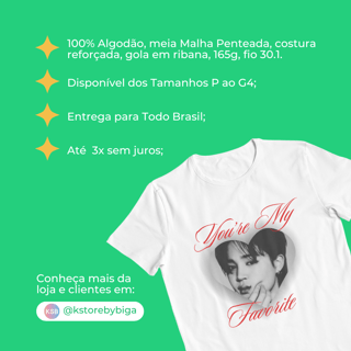 Nome do produto Camiseta Jimin - My Favorite