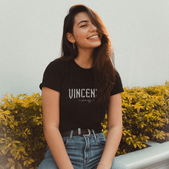 Camiseta Vincenzo Family - Preta -Unissex
