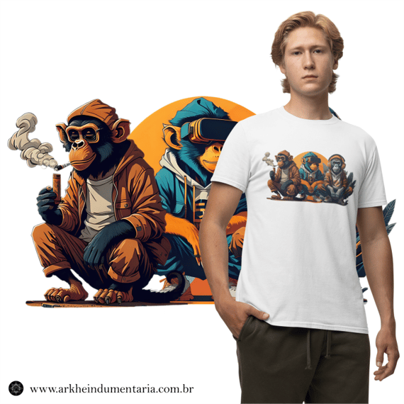 Os Três Macacos Sábios Modernos [UNISEX]