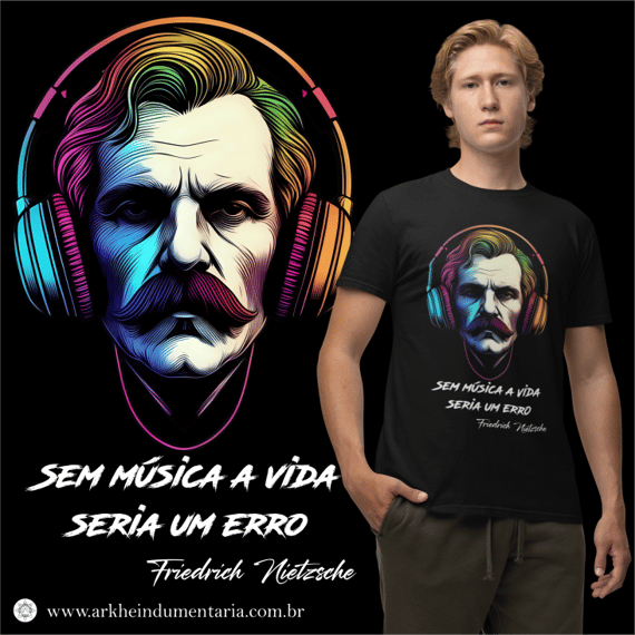 Nietzsche / Frase / Música [UNISEX]