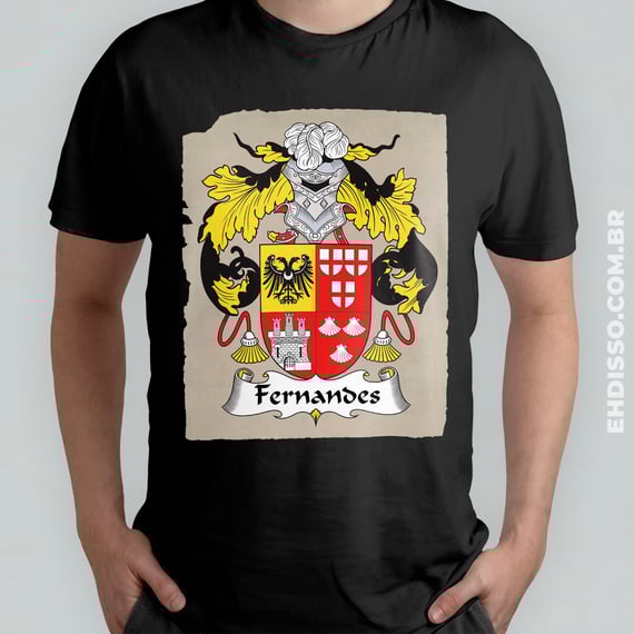 Brasão Família Fernandes Origem Historia Camiseta Sobrenome