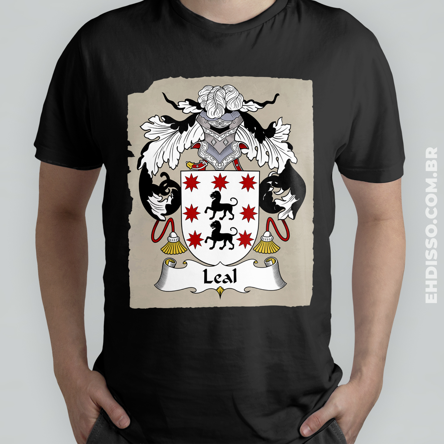 Brasão Família Leal Origem Historia Camiseta Sobrenome