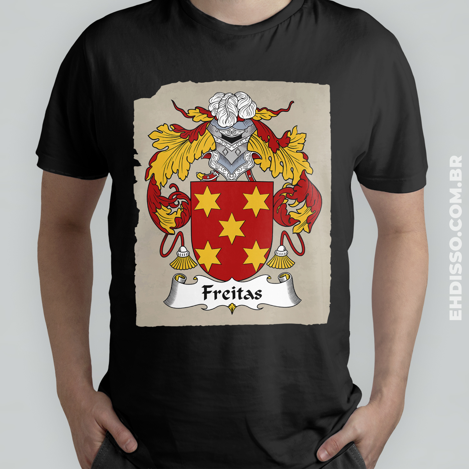 Brasão Família Freitas Origem Historia Camiseta Sobrenome