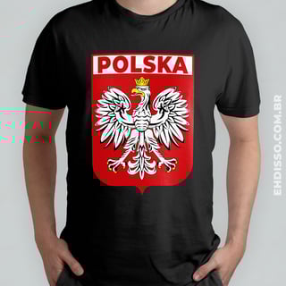 Nome do produto Brasão Polônia Polska Camiseta Águia Símbolo Polonês 