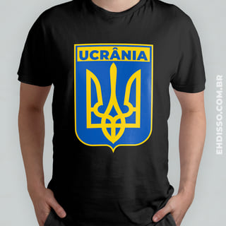 Camiseta Brasão de Armas Ucrânia Camisa Países