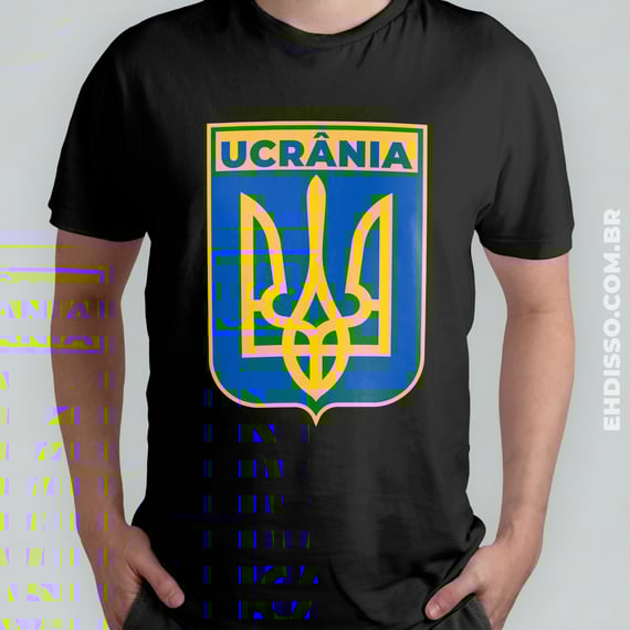 Camiseta Brasão de Armas Ucrânia Camisa Países