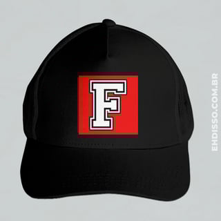 Nome do produto Boné Letra F Alfabeto Inicial Nome Trucker Americano Telinha