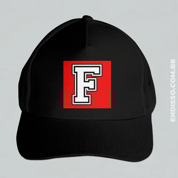 Boné Letra F Alfabeto Inicial Nome Trucker Americano Telinha