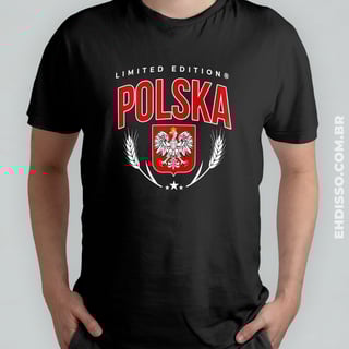 Nome do produto Brasão Polônia Polska Camiseta Águia Limited Edition 
