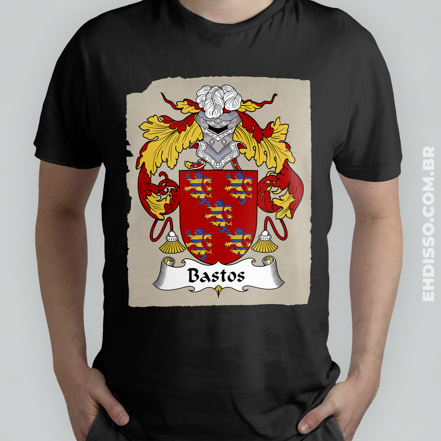Brasão Família Bastos Camisetas Sobrenomes Origem Historia