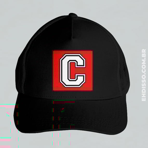 Boné Letra C Alfabeto Inicial Nome Trucker Americano Telinha