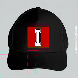 Nome do produto Boné Letra I Alfabeto Inicial Nome Trucker Americano Telinha
