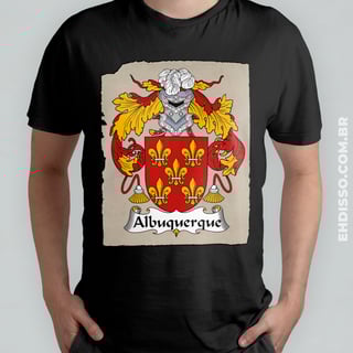 Brasão Família Albuquerque Origem Historia | Camisetas Sobrenomes 