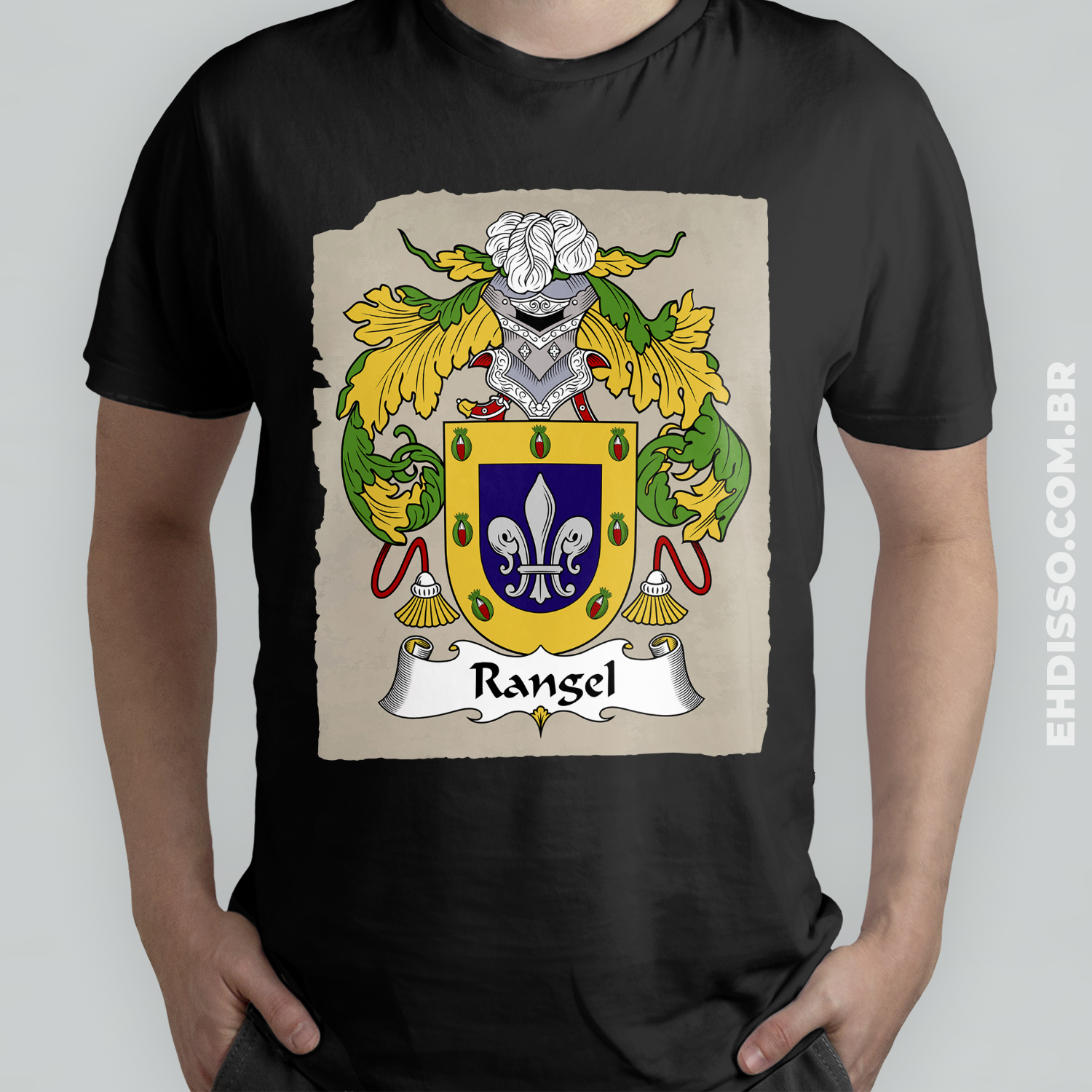 Brasão Família Rangel Origem Historia Camiseta Sobrenome