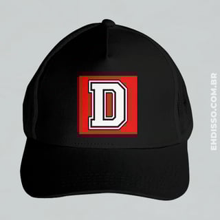 Nome do produto Boné Letra D Alfabeto Inicial Nome Trucker Americano Telinha