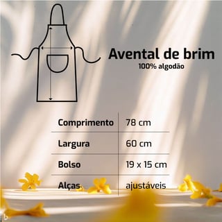 Nome do produto Avental Ipê Rosa